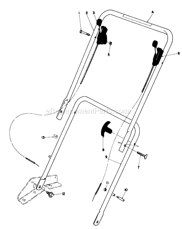 Toro 16860 (1000001-1999999)(1981) Lawn Mower Page M Diagram