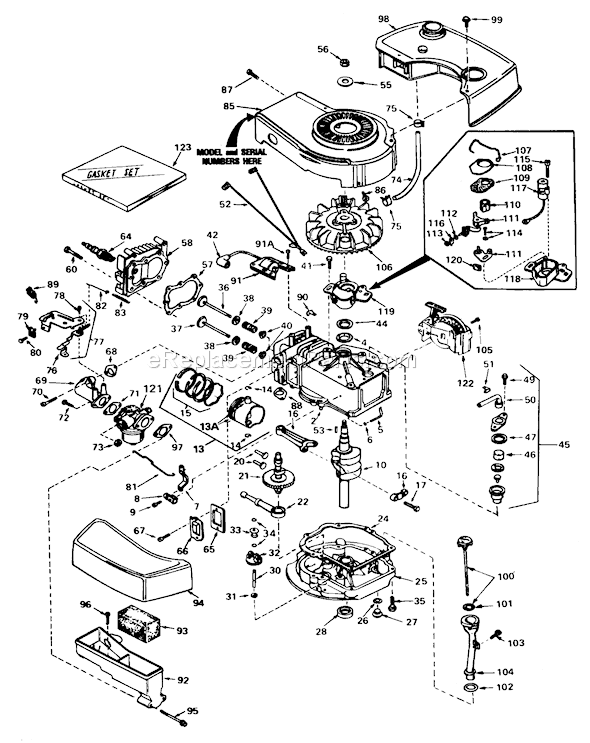 Toro 18005 (2000001-2999999)(1982) Lawn Mower Page D Diagram