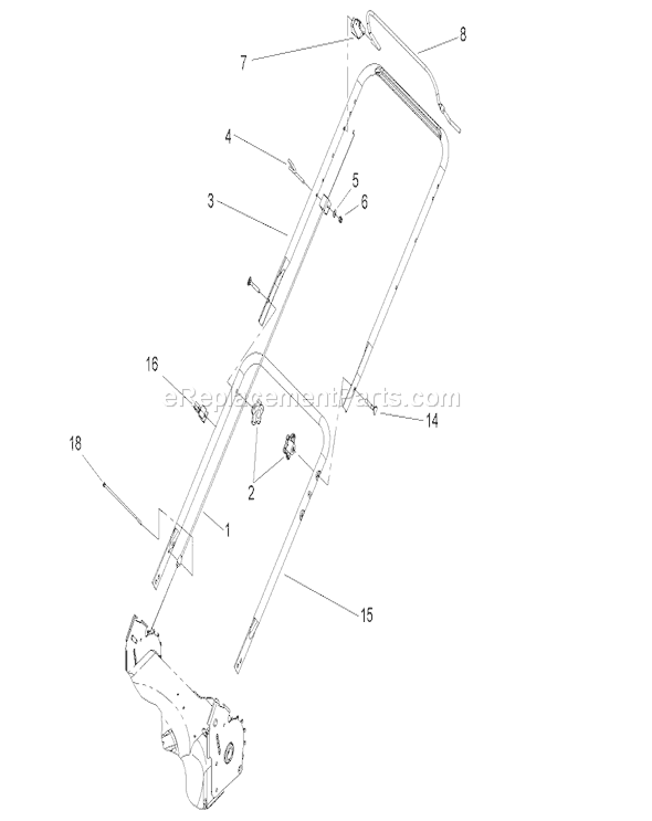 Toro 20009 (270000001-270999999)(2007) Lawn Mower Housing Assembly Diagram