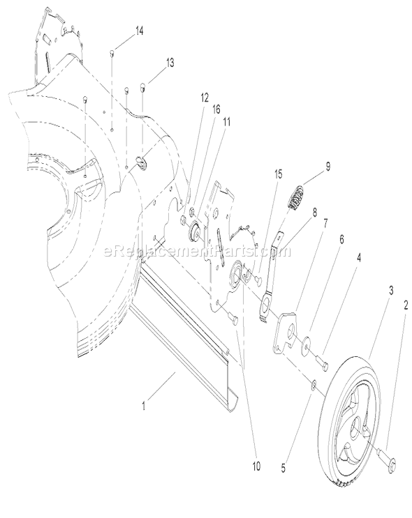 Toro 20009 (270000001-270999999)(2007) Lawn Mower Recoil Starter Assembly No. 590702 (Optional) Tecumseh Lv195ea-362003b Diagram