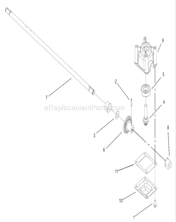 Toro 20012 (230000001-230999999)(2003) Lawn Mower Transmission Assembly No. 106-3955 Diagram