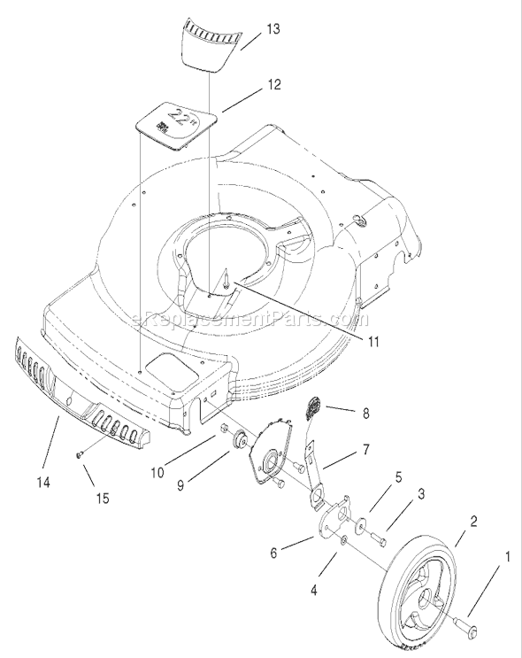 Toro 20017 (250000001-250999999)(2005) Lawn Mower Handle Assembly Diagram