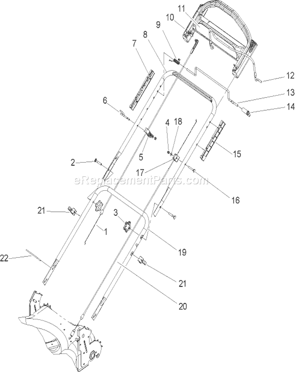 Toro 20017 (250000001-250999999)(2005) Lawn Mower Housing Assembly Diagram