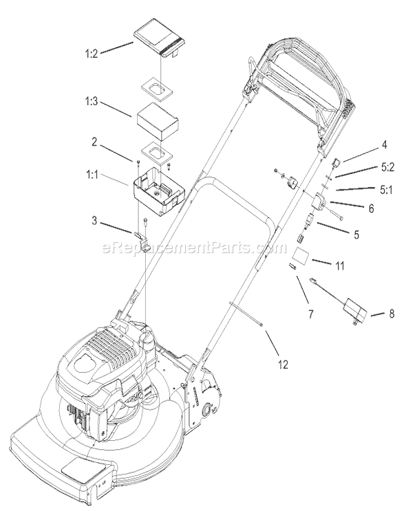 Toro 20018 (220300001-220999999)(2002) Lawn Mower Electric Start Assembly Diagram