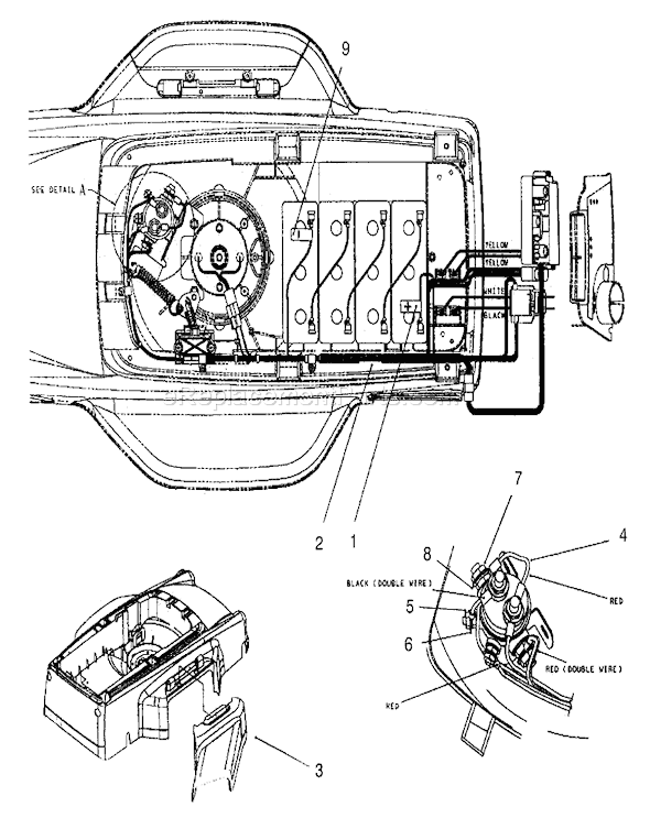 Toro 20052 (99000001-99999999)(1999) Lawn Mower Electrical Wiring Assembly Diagram