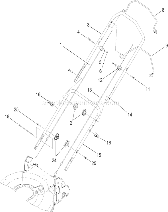 Toro 20064 (280070156-280999999)(2008) Lawn Mower Governor Assembly Briggs and Stratton 124t02-0161-B1 Diagram