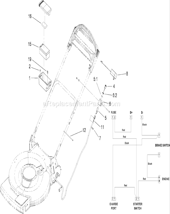 Toro 20067 (280000001-280999999)(2008) Lawn Mower Electrical Assembly Diagram