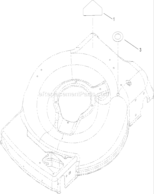 Toro 20074 (270000001-270999999)(2007) Lawn Mower Housing Assembly No. 112-8850 Diagram