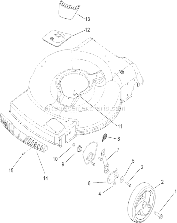 Toro 20079 (260000001-260999999)(2006) Lawn Mower Front Axle Assembly Diagram