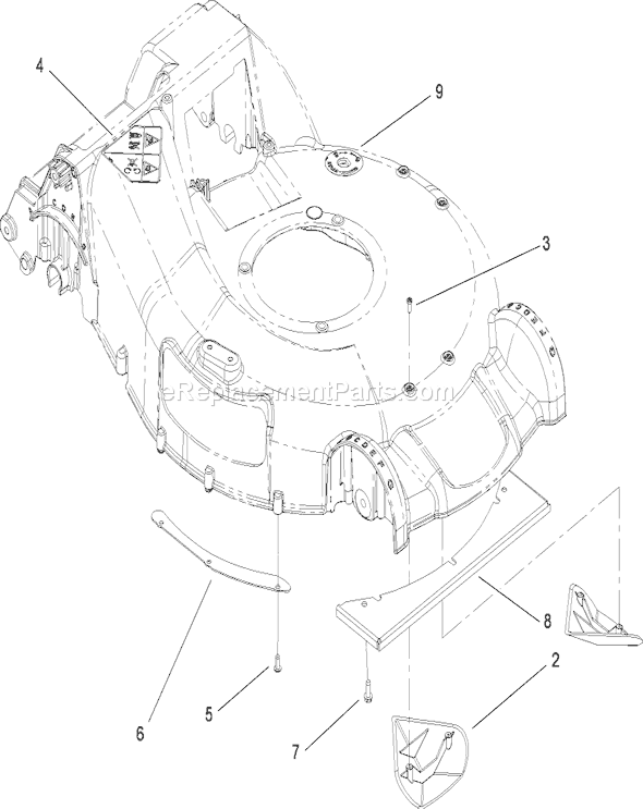 Toro 20091C (280000001-280999999)(2008) Lawn Mower Housing Assembly No. 115-2855 Diagram