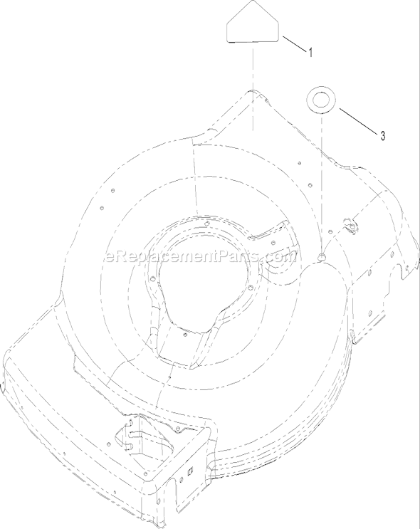 Toro 20098 (270000001-270999999)(2007) Lawn Mower Housing Assembly No. 112-8850 Diagram