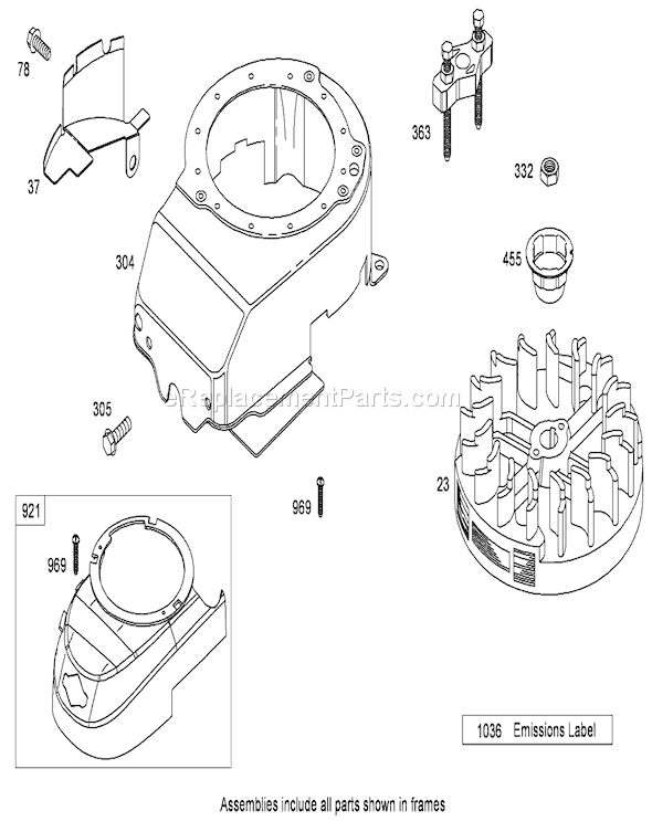 Toro 20112 (280000001-280999999)(2008) Lawn Mower Blower Housing Assembly Briggs and Stratton 126t02-0216-B1 Diagram