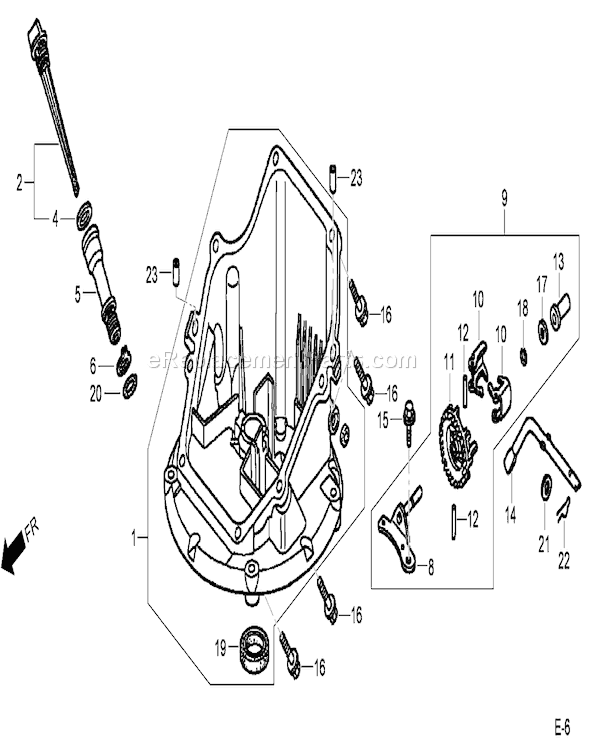 Toro 20194 (290000001-290999999)(2009) Lawn Mower Oil Pan Assembly Honda Gcv160a Nbl1 Diagram