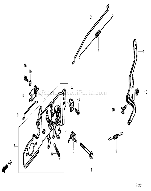 Toro 20194 (290000001-290999999)(2009) Lawn Mower Control Assembly Honda Gcv160a Nbl1 Diagram