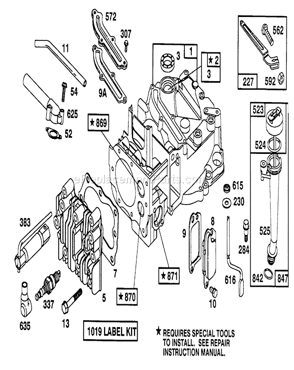 Toro 20215 (2000001-2999999)(1992) Lawn Mower Engine Diagram