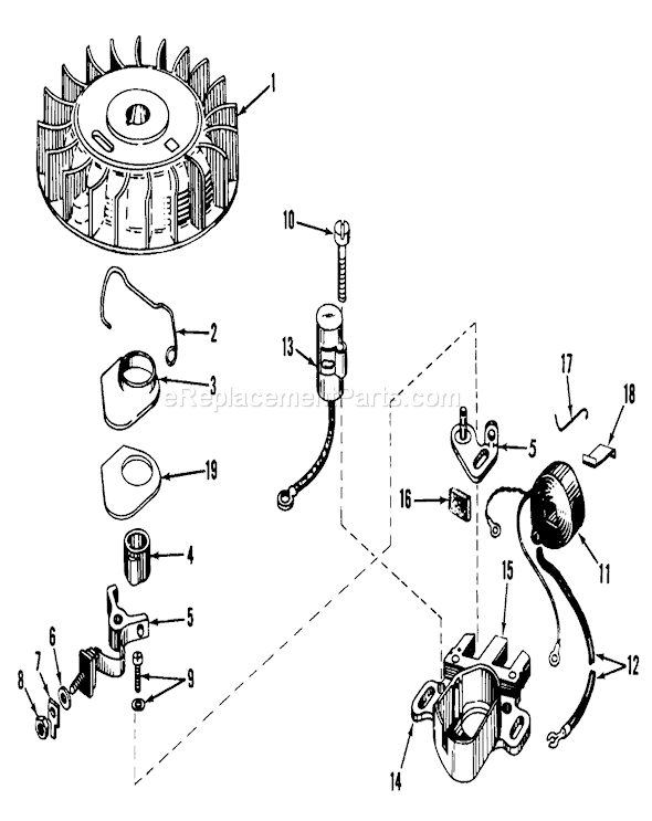 Toro 20222 (8000001-8999999)(1968) Lawn Mower Magneto Diagram
