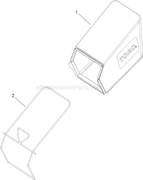 Toro 20330C (290000001-290999999)(2009) Lawn Mower Rear Bag Assembly Diagram