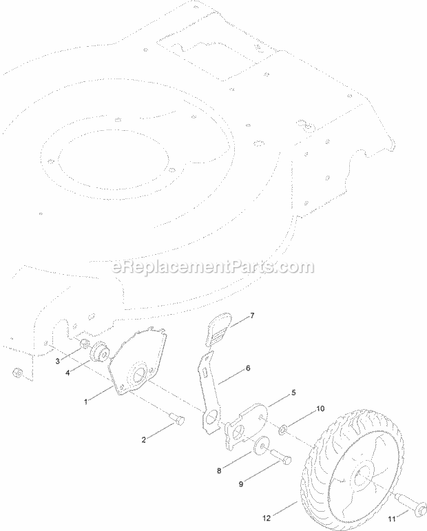 Toro 20333 (314000001 - 314200000) 22in Recycler Lawn Mower Front_Wheel_And_Height-Of-Cut_Assembly Diagram
