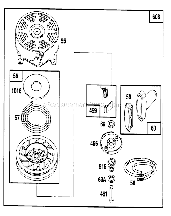 Toro 20441 (6900001-6999999)(1996) Lawn Mower Page K Diagram