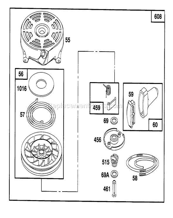 Toro 20462 (5900001-5999999)(1995) Lawn Mower Page AB Diagram