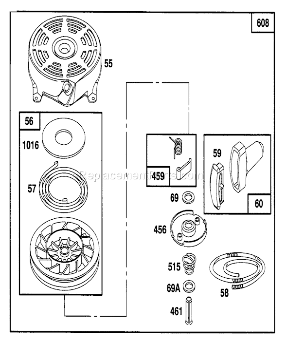 Toro 20462 (6900001-6999999)(1996) Lawn Mower Page J Diagram