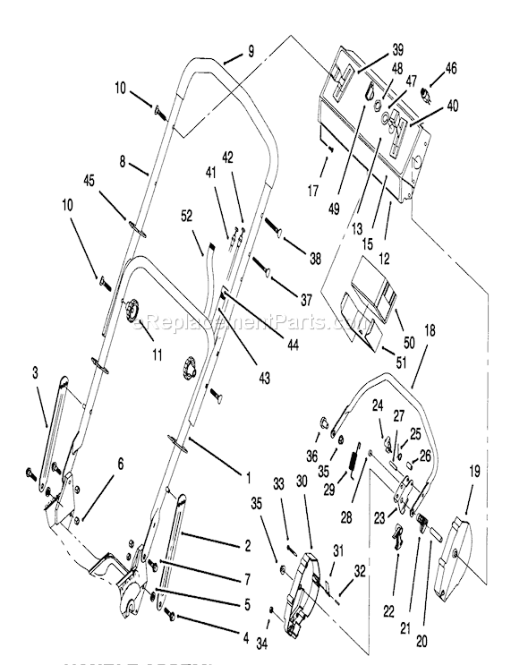 Toro 20465 (5900001-5999999)(1995) Lawn Mower Page AH Diagram