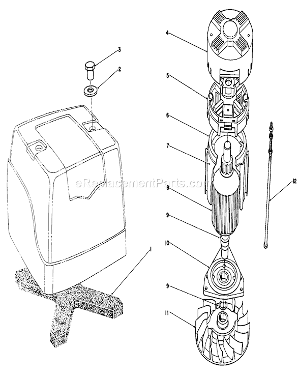 Toro 20564 (0000001-0999999)(1990) Lawn Mower Motor Diagram
