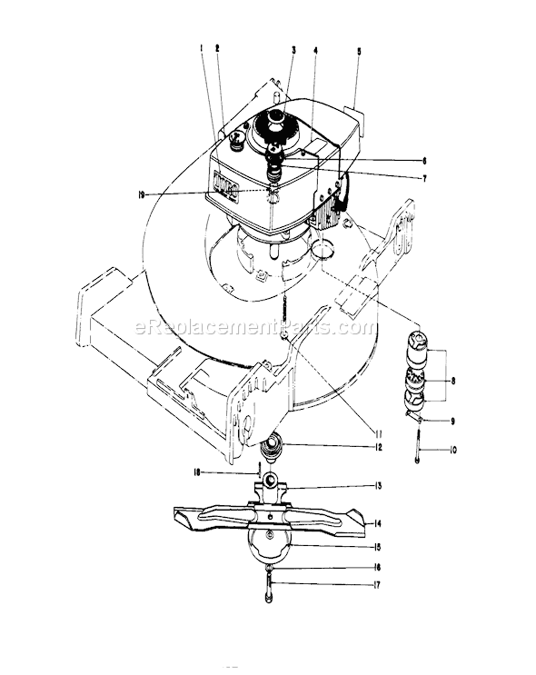 Toro 20575 (8000001-8007500)(1978) Lawn Mower Engine Assembly Diagram