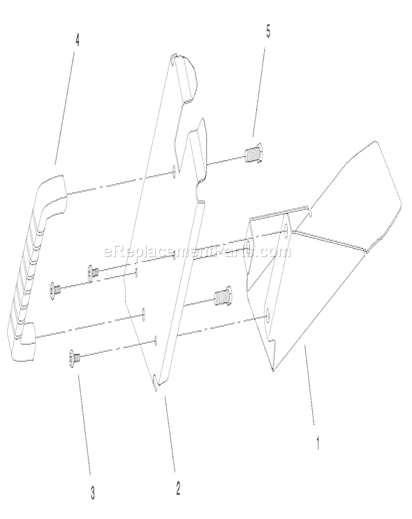 Toro 20652 (230000001-230999999)(2003) Lawn Mower Rear Bag Tunnel Assembly Diagram
