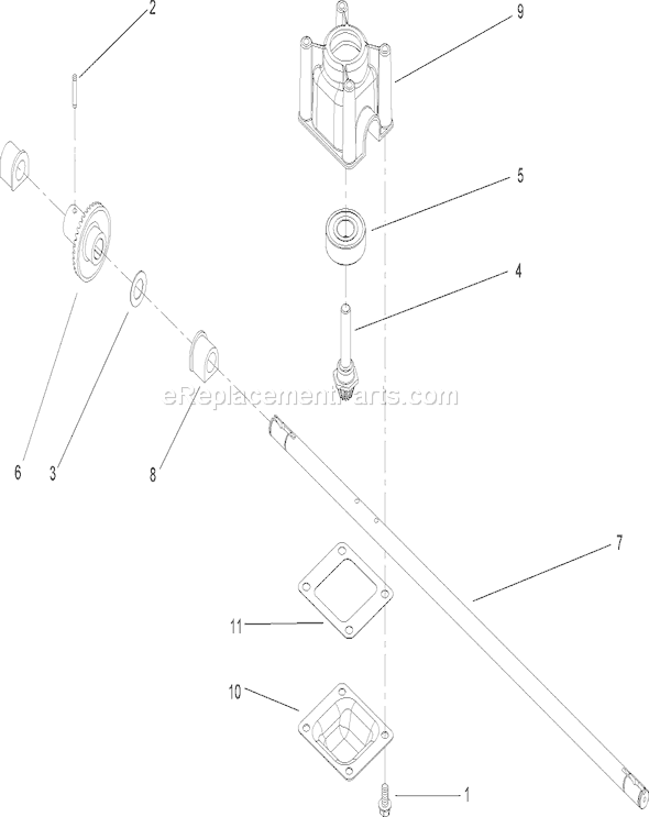 Toro 20655 (270000001-270999999)(2007) Lawn Mower Transmission Assembly No. 106-3956 Diagram