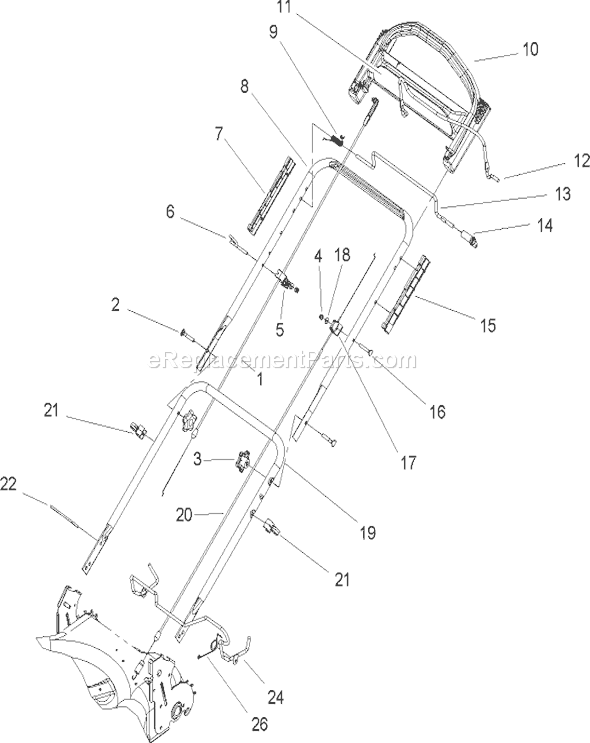 Toro 20656 (250000001-250999999)(2005) Lawn Mower Height of Cut Wheel Assembly Diagram