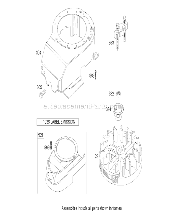 Toro 20656 (250000001-250999999)(2005) Lawn Mower Blower Housing Assembly Briggs and Stratton 122k05-0171-E1 Diagram