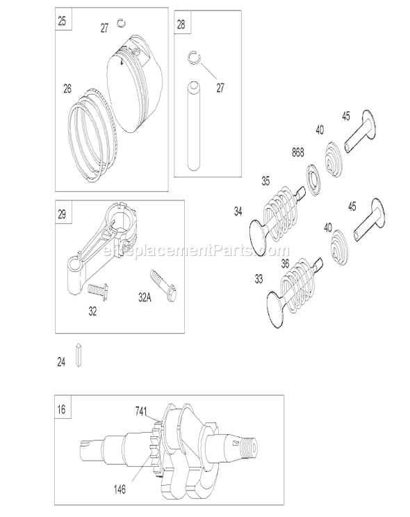Toro 20656 (250000001-250999999)(2005) Lawn Mower Cylinder Assembly Briggs and Stratton 122k05-0171-E1 Diagram