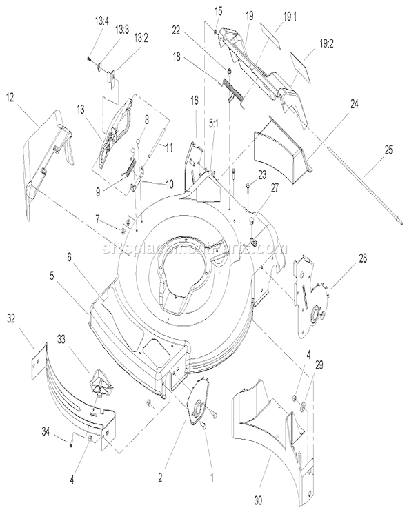 Toro 20656 (250000001-250999999)(2005) Lawn Mower Electric Start Assembly Diagram