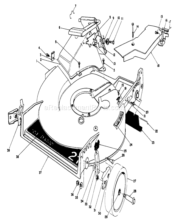 Toro 20684 (5000001-5999999)(1985) Lawn Mower Housing Assembly Diagram