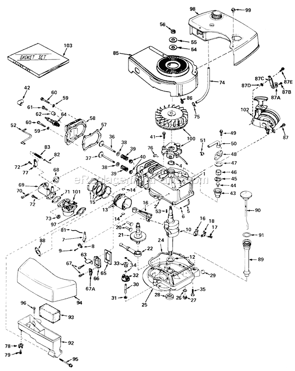 Toro 20696 (6000001-7999999)(1976) Lawn Mower Page D Diagram