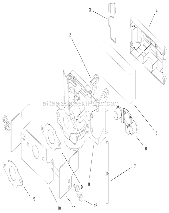 Toro 20710 (7000001-7999999)(1997) Lawn Mower Engine Diagram