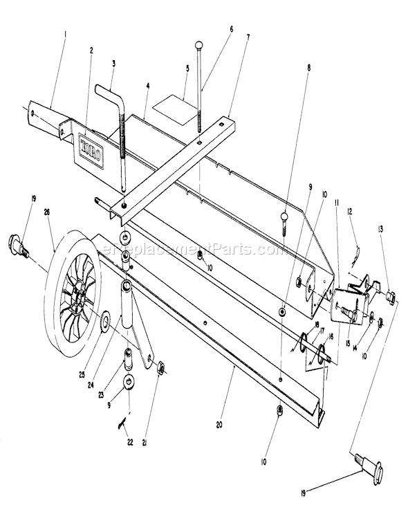 Toro 20747 (5000001-5999999)(1985) Lawn Mower Dethatcher Kit Diagram