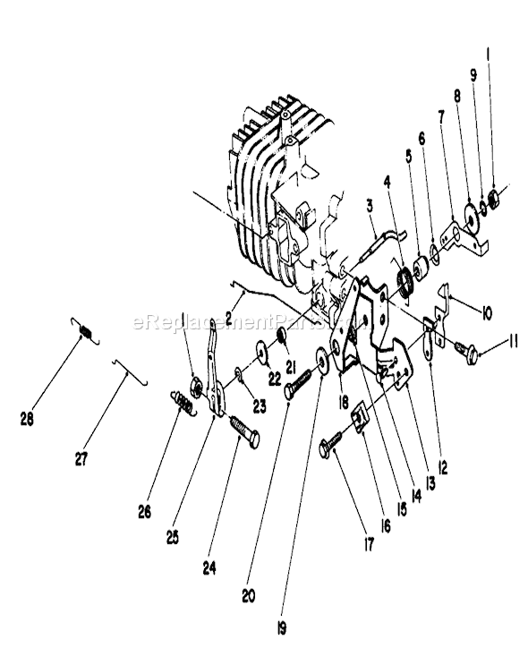 Toro 20747 (5000001-5999999)(1985) Lawn Mower Governor Assembly Diagram