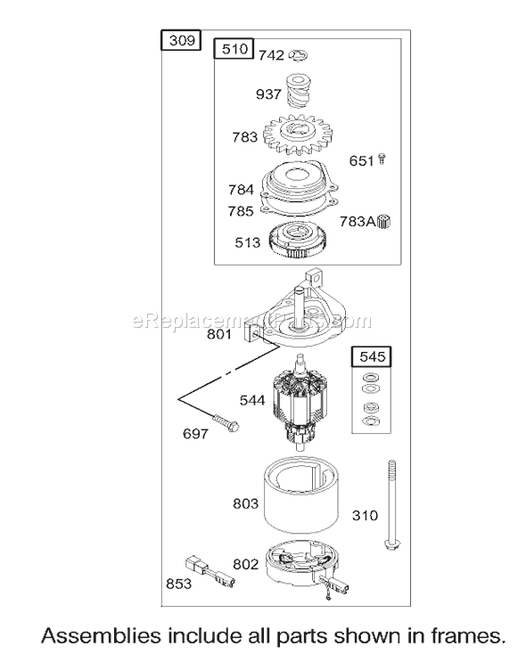 Toro 20783 (230000001-230002003)(2003) Lawn Mower Page AH Diagram