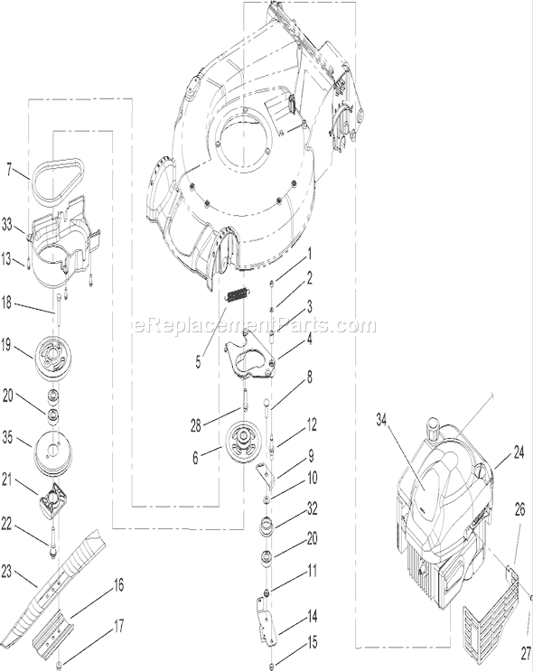 Toro 20795 (260000001-260999999)(2006) Lawn Mower Engine Assembly Diagram