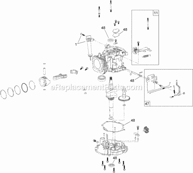 Toro 20836 (315000001-315999999) 48cm Super Bagger Lawn Mower, 2015 Dipstick, Brake and Governor Arm Assembly Diagram
