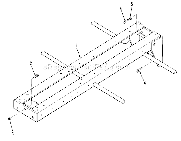 Toro 21-08K801 (1986) Lawn Tractor Frame Diagram