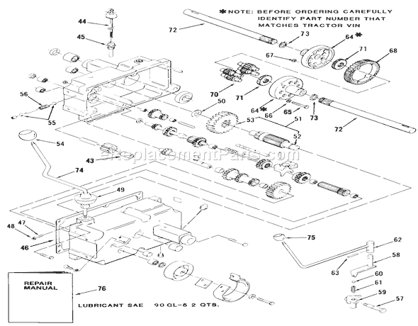 Toro 21-10K802 (1986) Lawn Tractor Page N Diagram