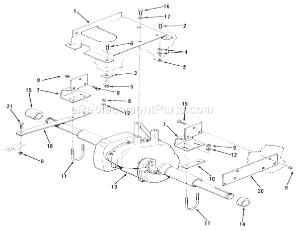 Toro 22-08B301 (1985) Lawn Tractor Transaxle Diagram