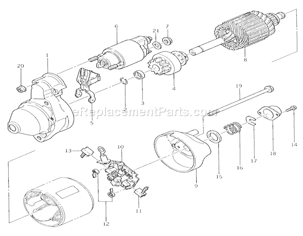 Toro 22-17KE01 (1988) Lawn Tractor Electric Starter Diagram