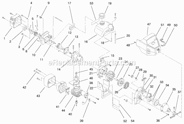 Toro 22025 (4000001-4999999) (1984) Lawnmower Engine Assembly Diagram