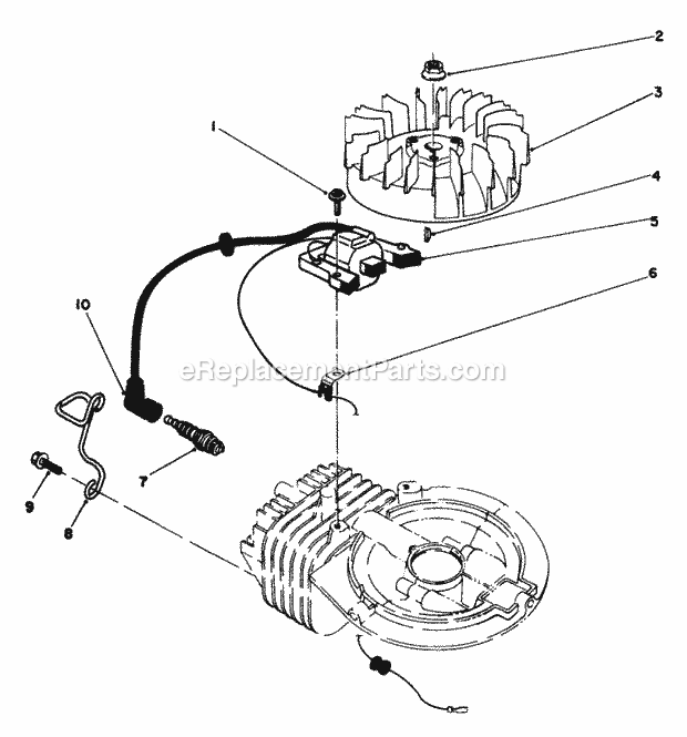 Toro 22026 (2000001-2999999) (1992) Side Discharge Mower Ignition Assembly (Model No. 47pm1-3) Diagram