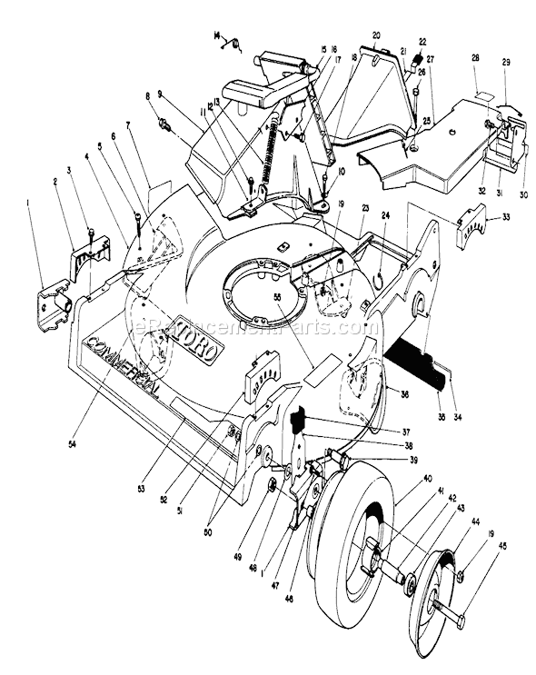 Toro 22040 (2000001-2999999)(1992) Lawn Mower Page J Diagram