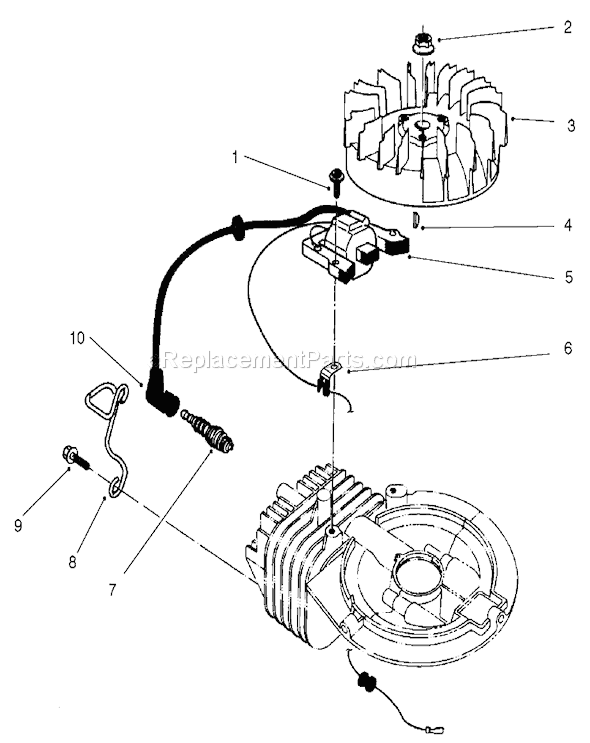 Toro 22040 (210000001-210999999)(2001) Lawn Mower Ignition Assembly Diagram